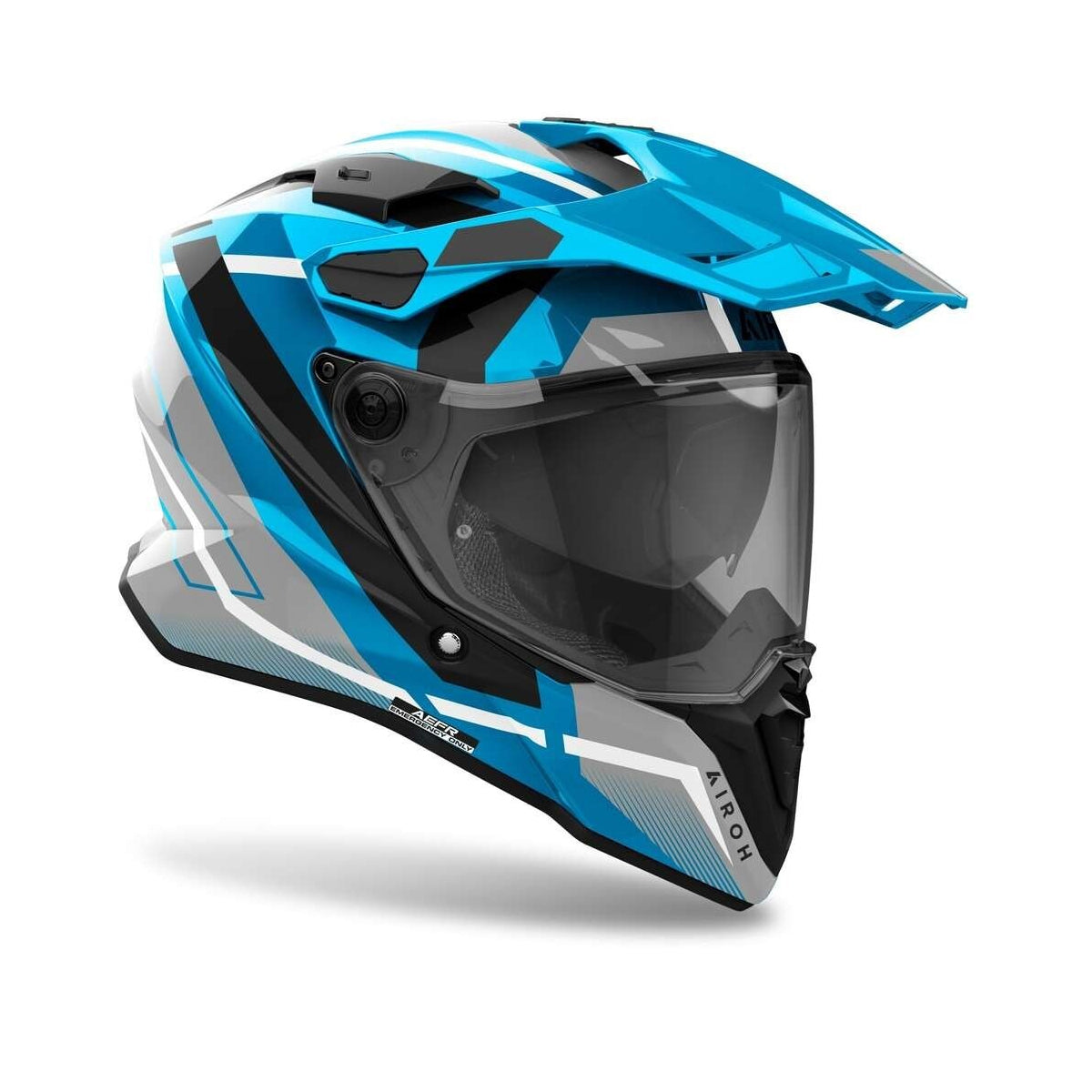 Casco AIROH COMMANDER 2 MAVICK AZUL BRILLO