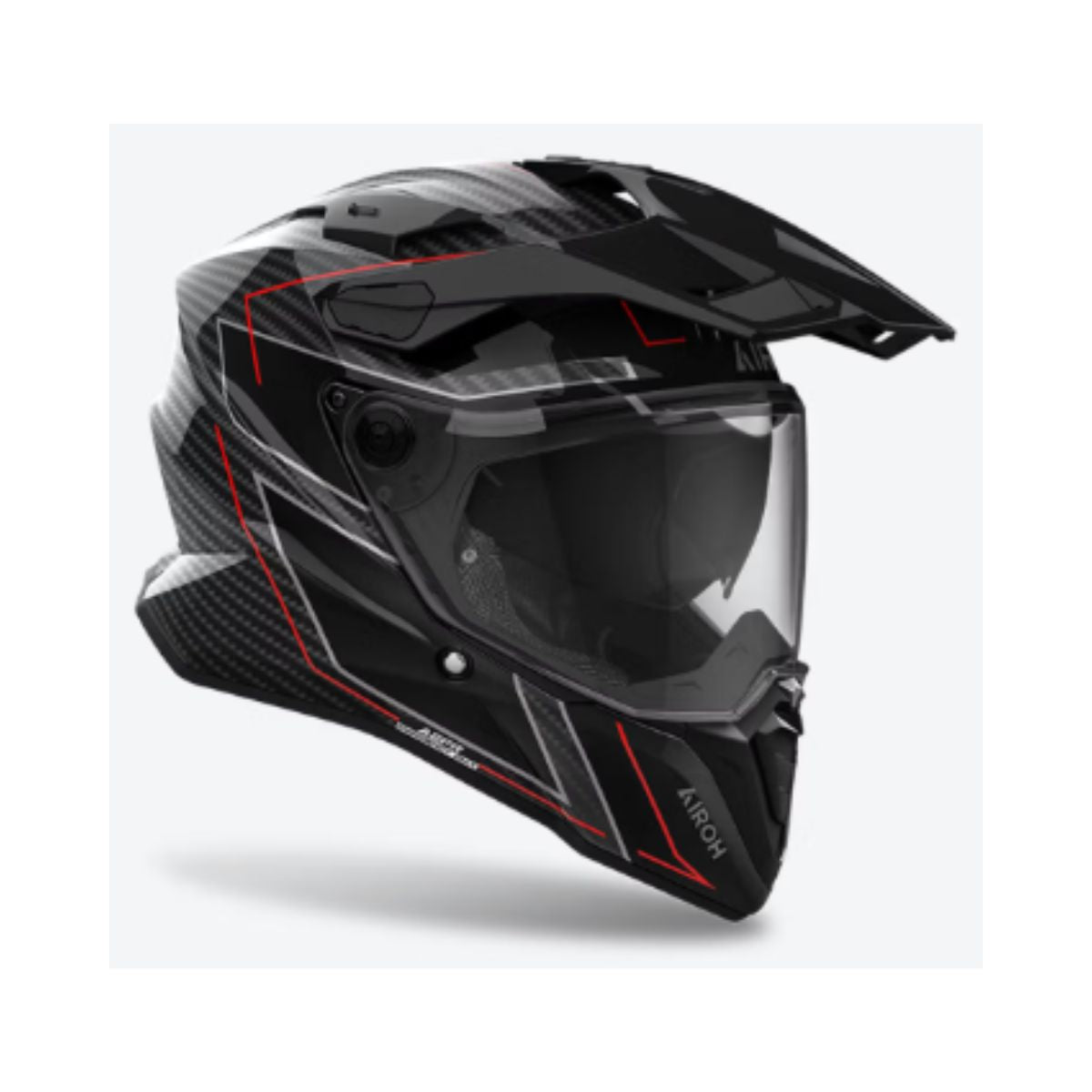 Casco AIROH COMMANDER 2 CARBONO STYLISH BRILLO