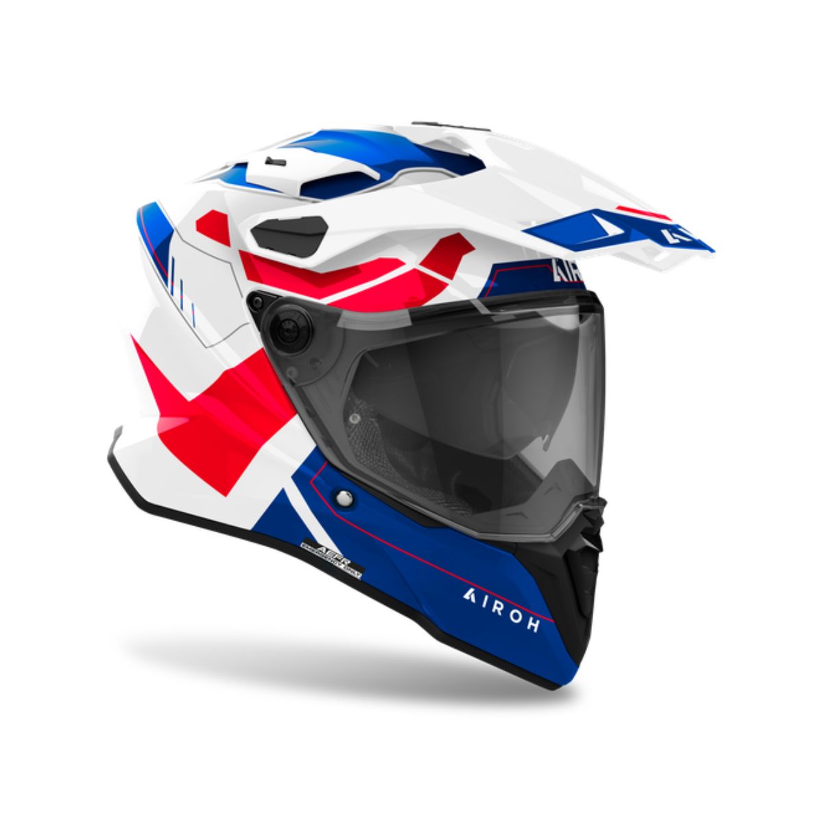 Casco AIROH COMMANDER 2 REVEAL AZUL/ROJO BRILLO