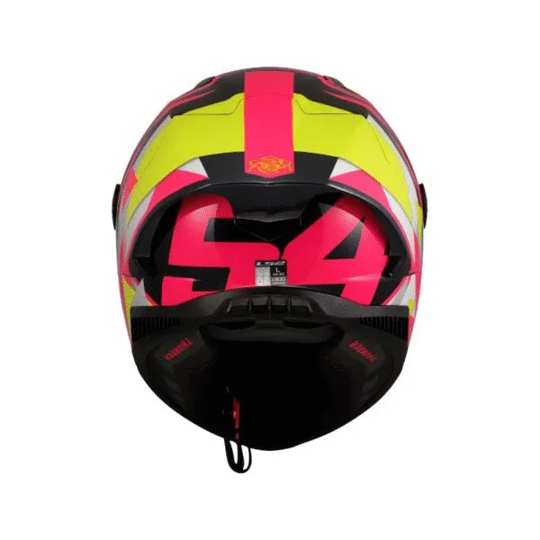 Casco LS2 FF805 THUNDER GP AERO REP ALDEGUER AMARILLO FUCSIA BRILLO