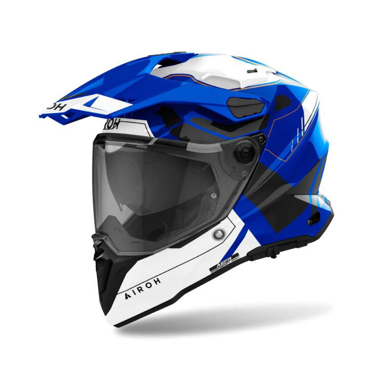 Casco AIROH COMMANDER 2 REVEAL AZUL BRILLO