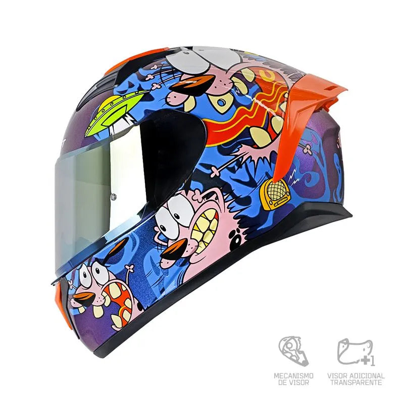 Casco SHAFT 582SP_EVO The Cowardly Dog Camaleon