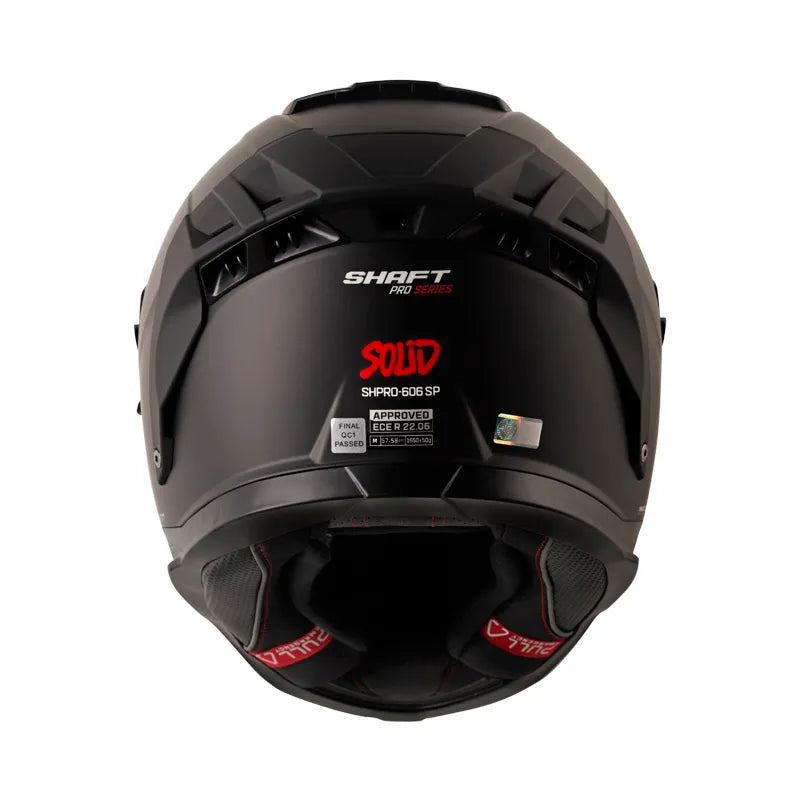 CASCO SHAFT PRO-606 SOLID ROJO