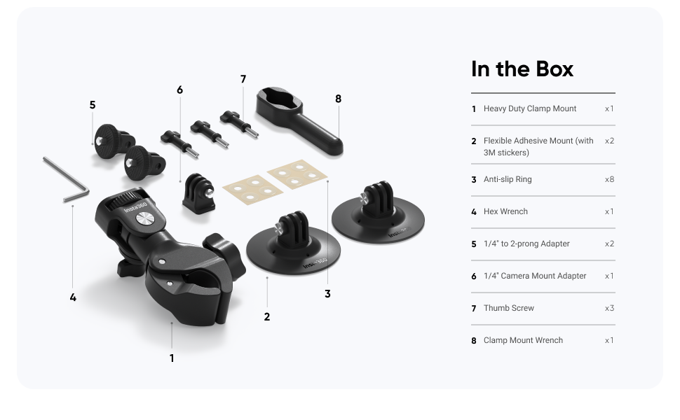 Kit de Motociclista Insta 360