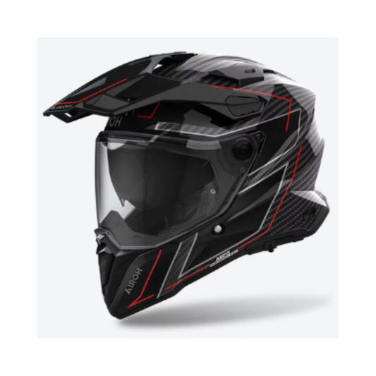 Casco AIROH COMMANDER 2 CARBONO STYLISH BRILLO