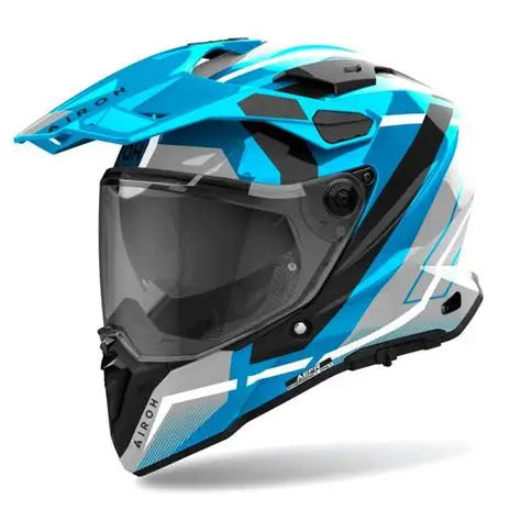 Casco AIROH COMMANDER 2 MAVICK AZUL BRILLANTE
