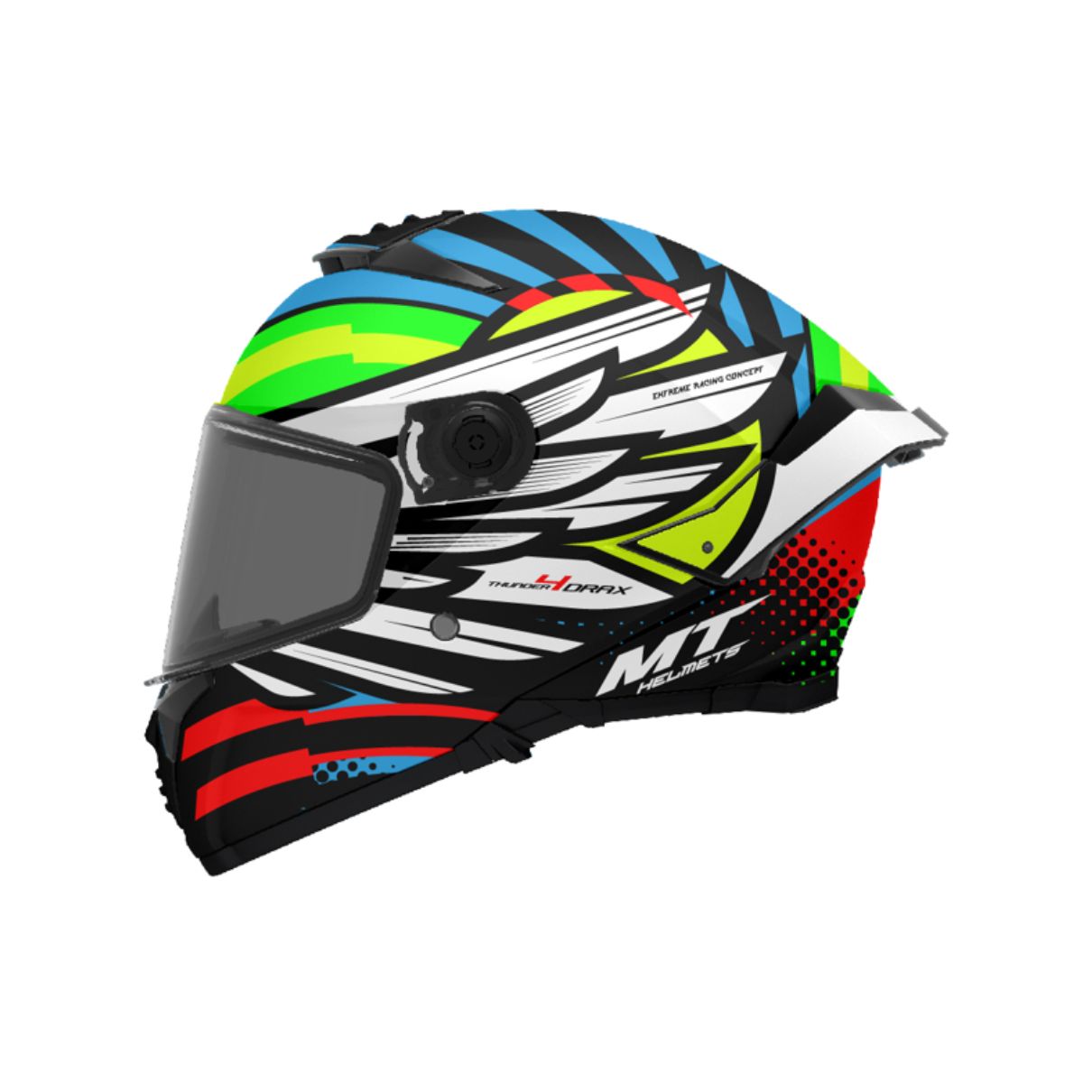CASCO MT THUNDER 4 SV DRAX B7 AZUL BRILLO