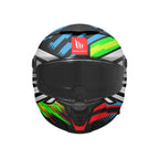 CASCO MT THUNDER 4 SV DRAX B7 AZUL BRILLO