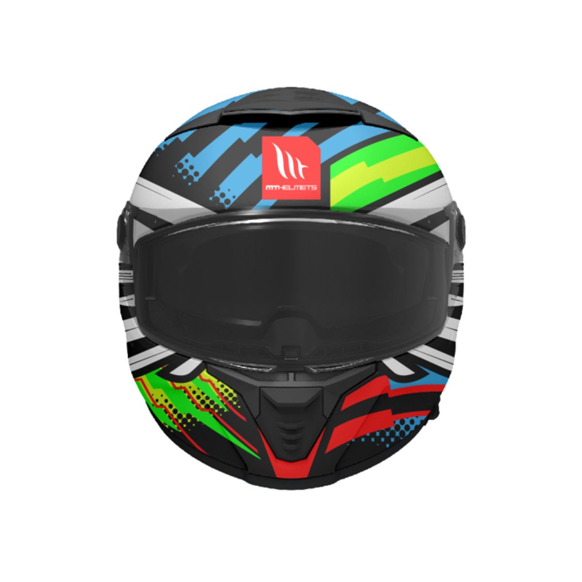 CASCO MT THUNDER 4 SV DRAX B7 AZUL BRILLO