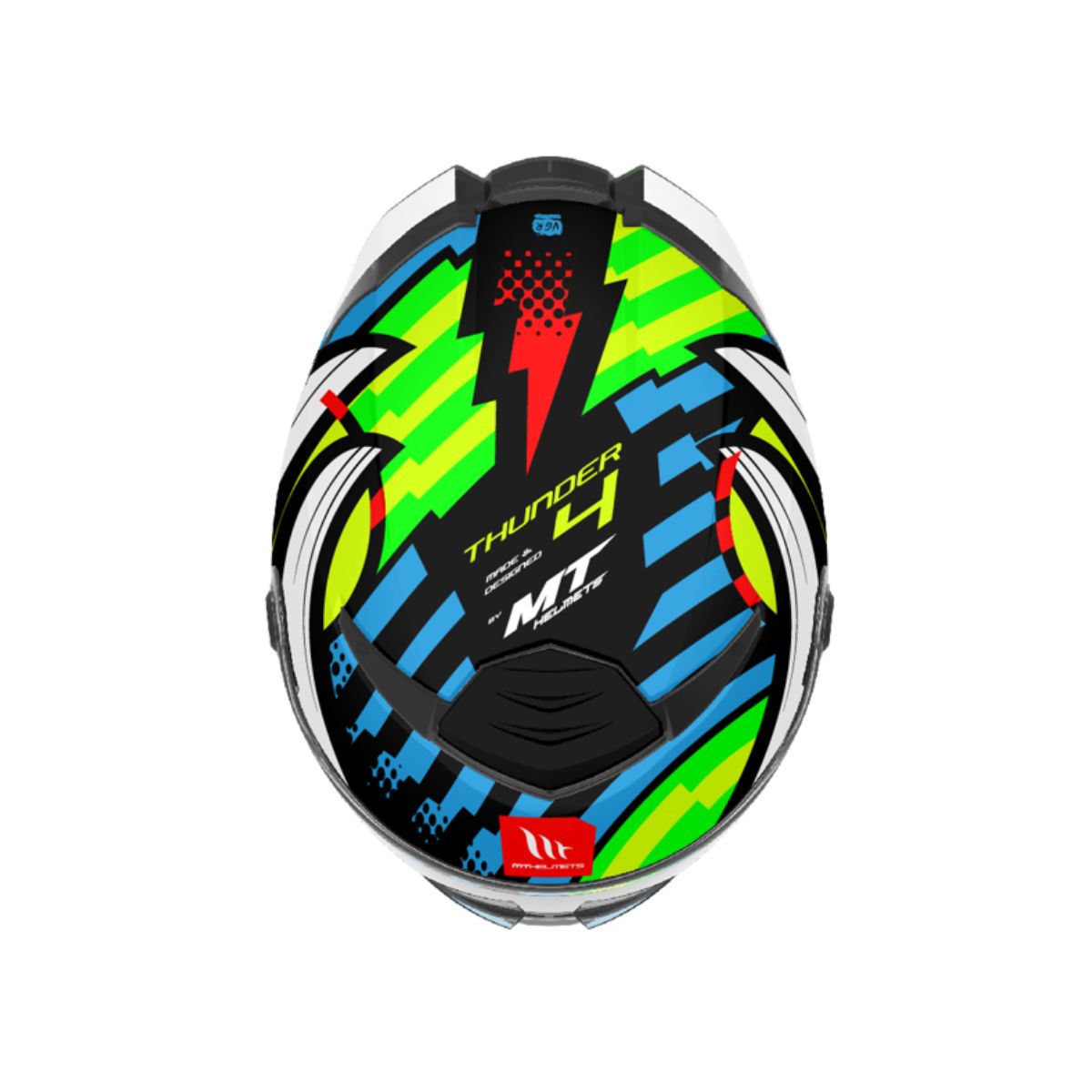 CASCO MT THUNDER 4 SV DRAX B7 AZUL BRILLO