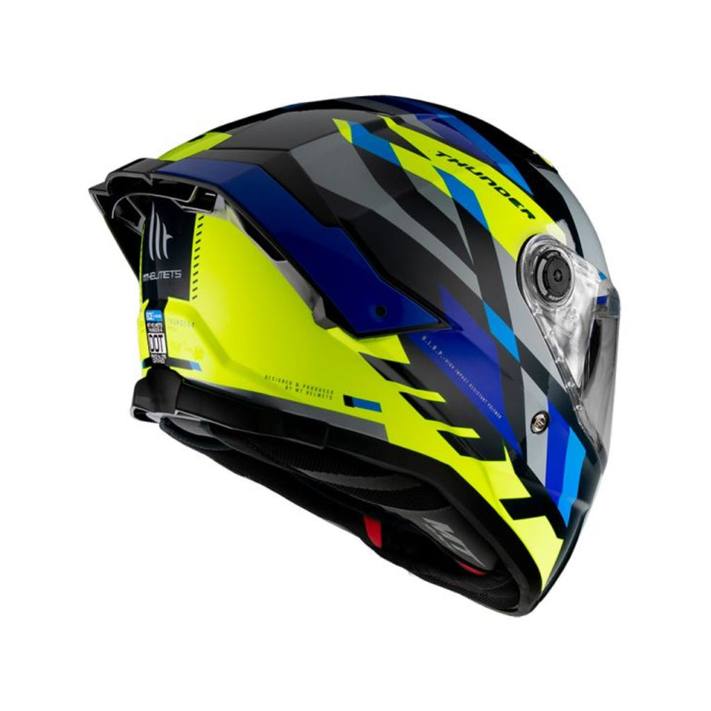Casco Mt Thunder 4 Sv Ergo E17 Azul Mate