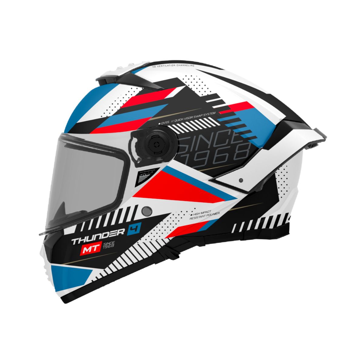 CASCO MT THUNDER 4 SV LUMINENCE A7 AZUL BRILLO