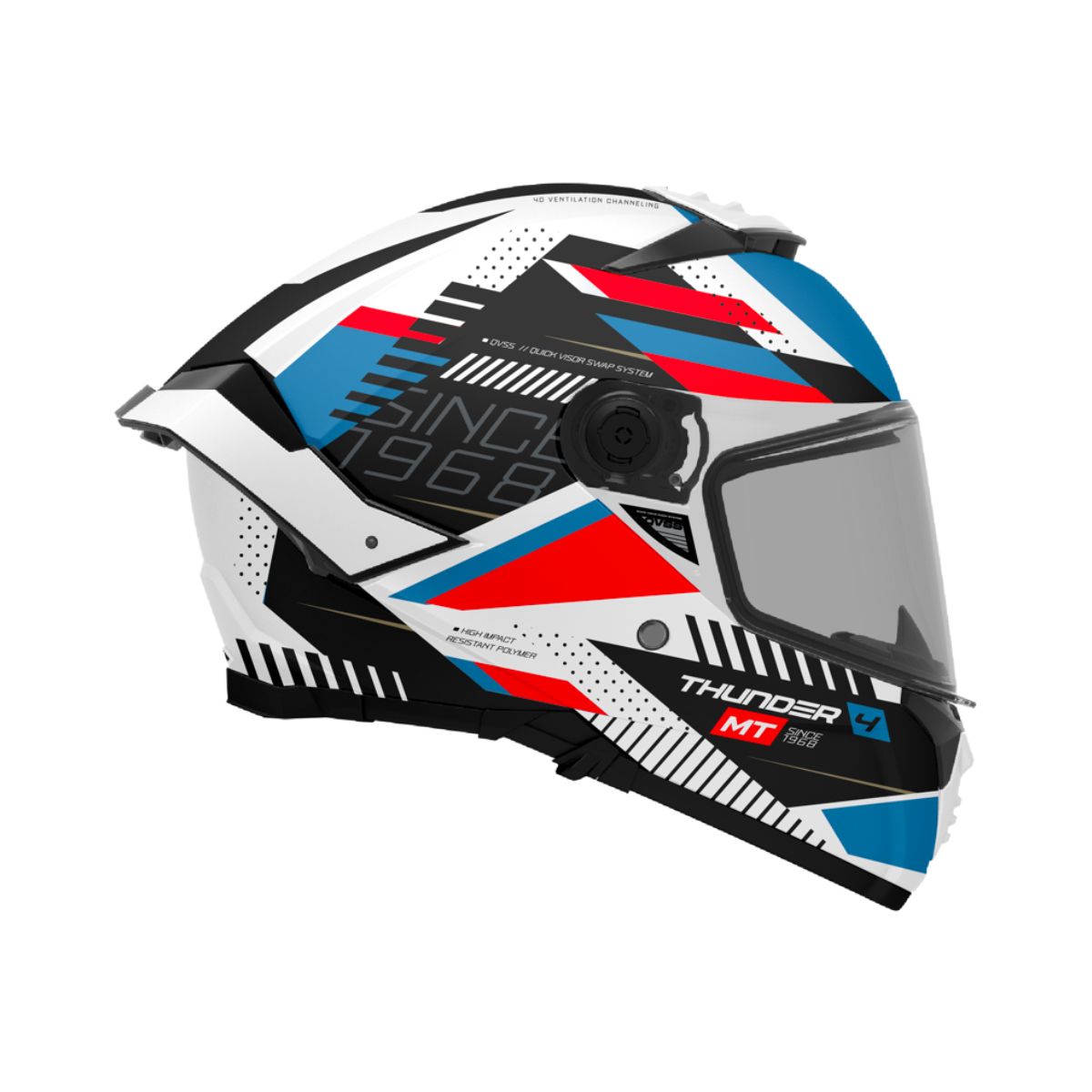 CASCO MT THUNDER 4 SV LUMINENCE A7 AZUL BRILLO