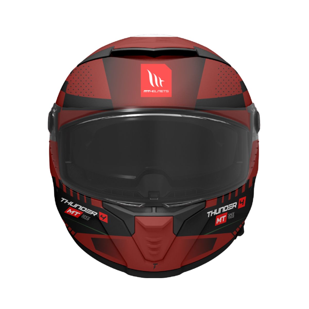 Casco Mt Thunder 4 SV Luminence D5 Rojo Brillante