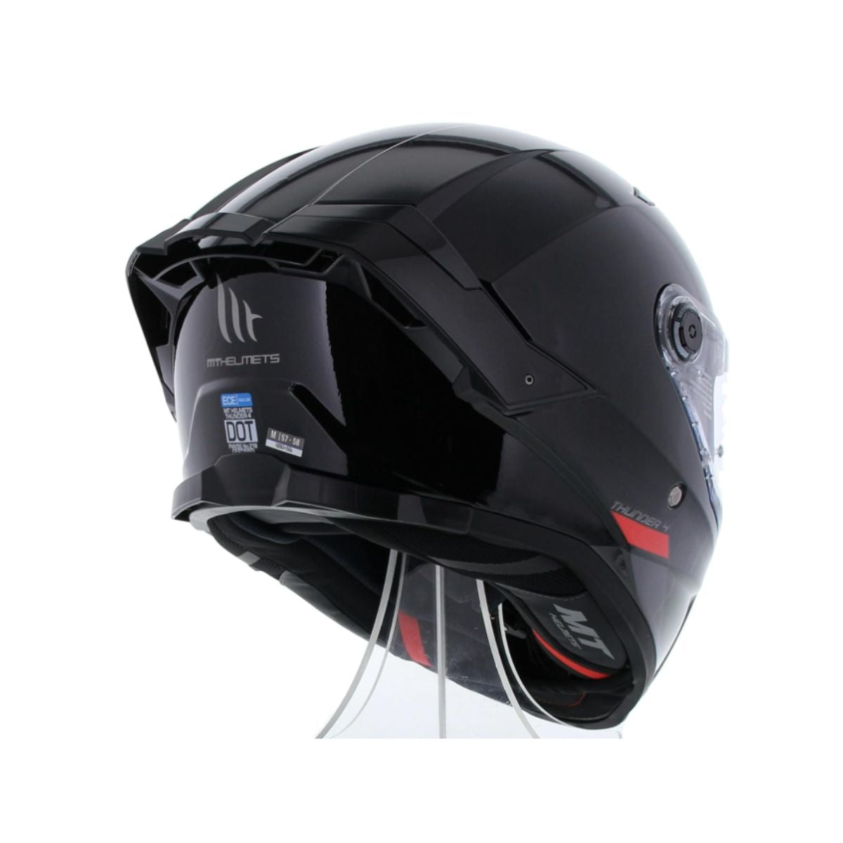 CASCO MT THUNDER 4 SV NEGRO BRILLANTE