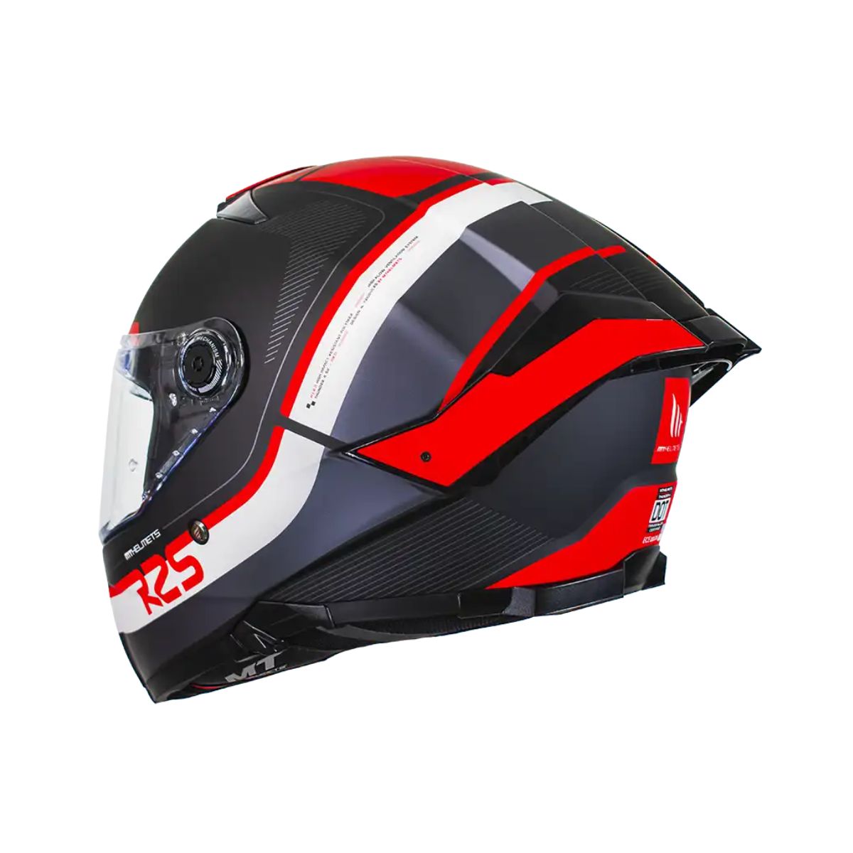 Casco Mt Thunder 4 Sv R25 B5 Rojo Mate