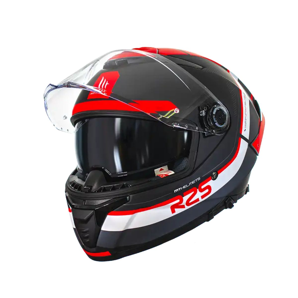 Casco Mt Thunder 4 Sv R25 B5 Rojo Mate