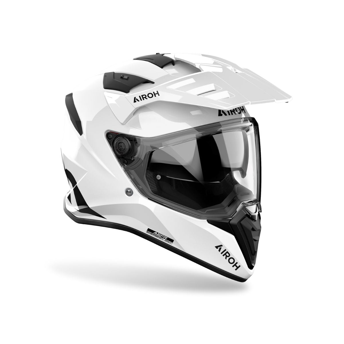 CASCO AIROH BANDIT BLANCO BRILLO