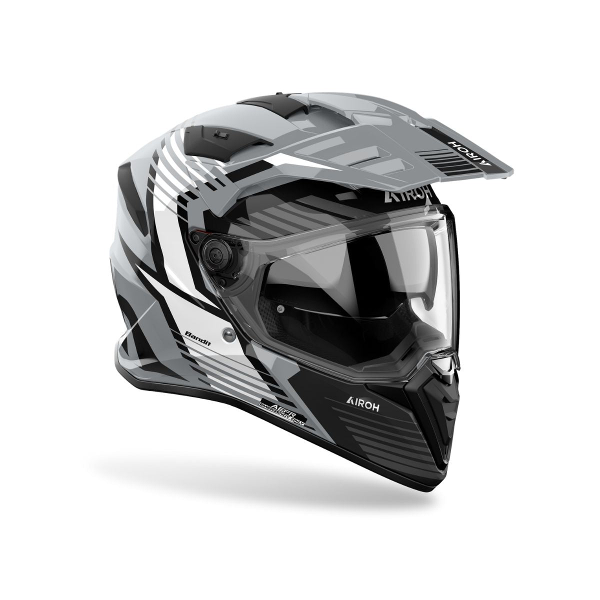 CASCO AIROH BANDIT SPICY GRIS BRILLO