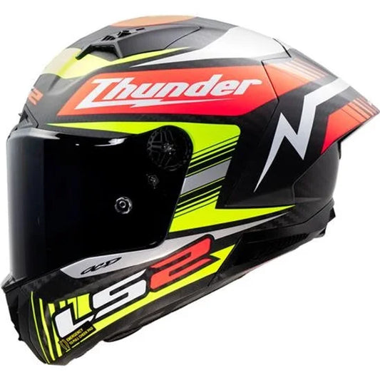 LS2 FF805 THUNDER GP AERO REP BLACK NEGRO AMARILLO MATE