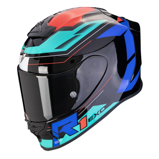 Casco Scorpion EXO-R1 Evo Air Blaze black / azul / red